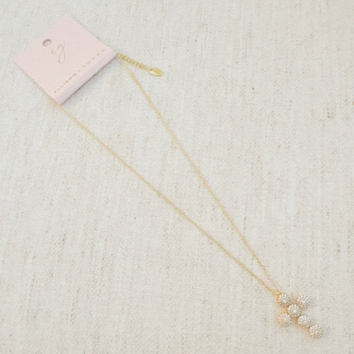 Dainty Sparkle Cross Necklace